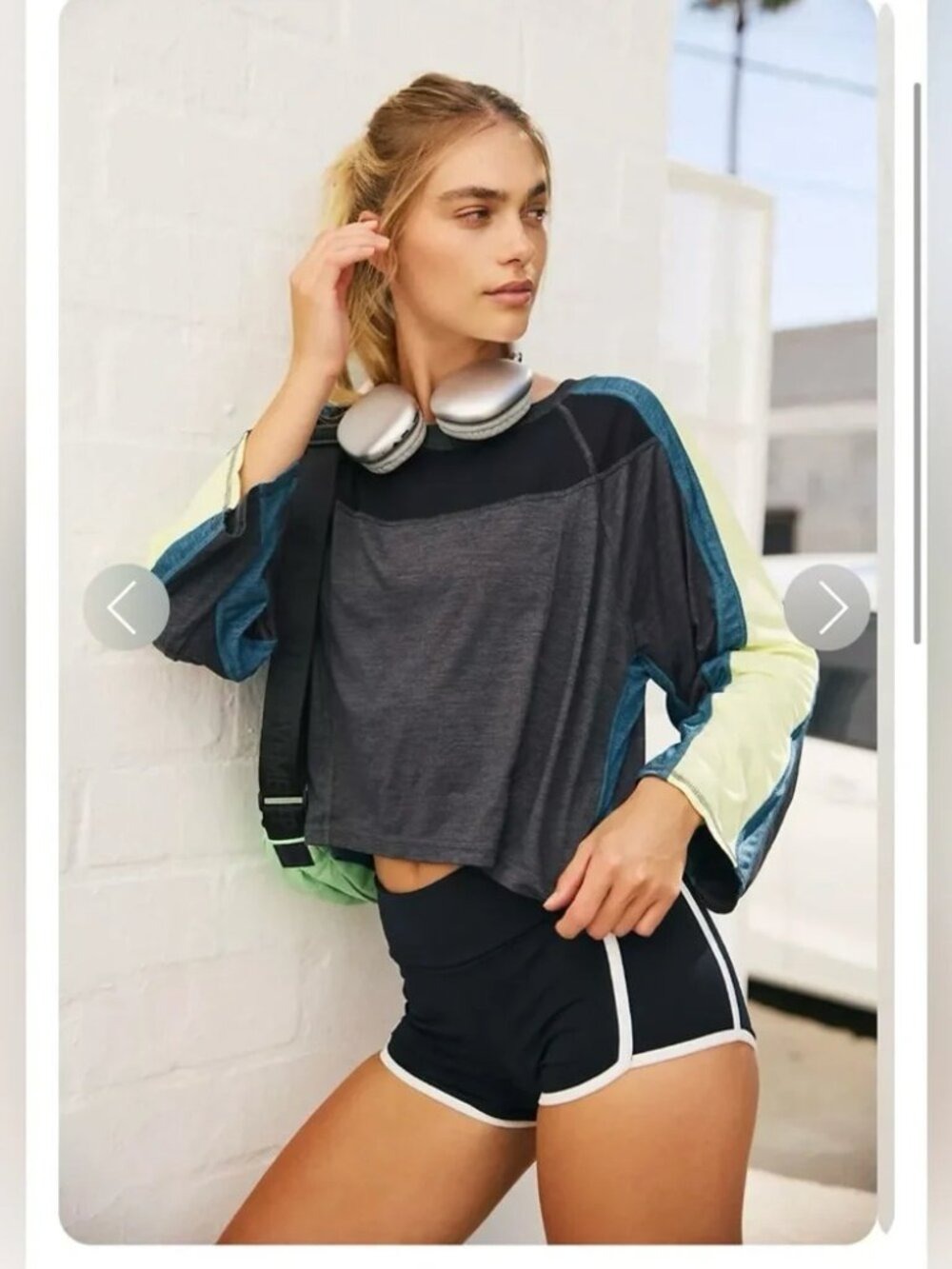 Free People Movement GO FOR THE GOAL Long Sleeve Top XS NWT